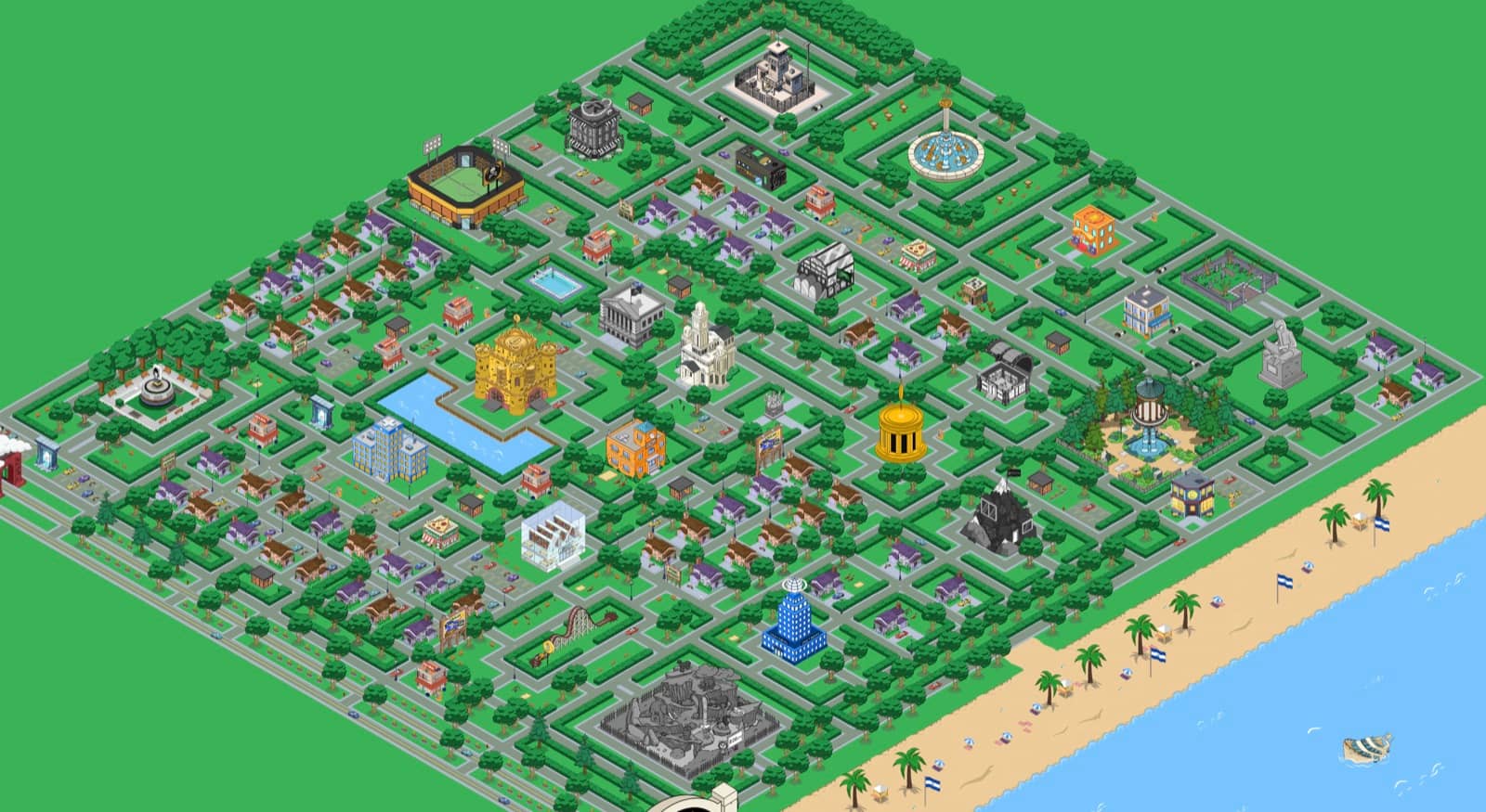 The 2100 city map